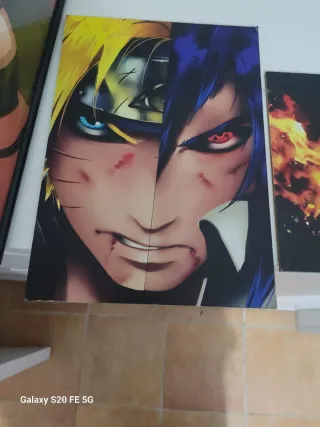 Lote cuadros anime Naruto, One Piece, MHA