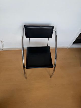 Silla cromada estilo italiano 90s