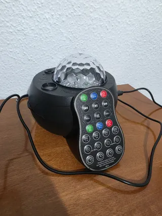 Proyector musical con control remoto