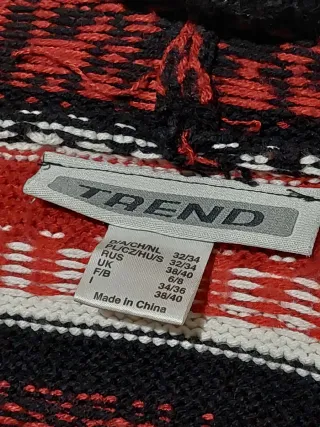 Cardigan con cappuccio fantasia