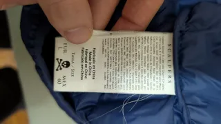 Chaleco Scalpers Azul Plumas