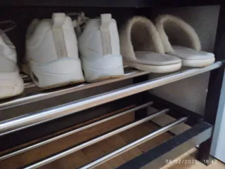 Banco zapatero negro - marrón.