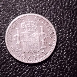 Moneda Plata Alfonso XIII 1904*1-0