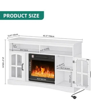 MUEBLE CON CHIMENEA ELÉCTRICA NUEVO