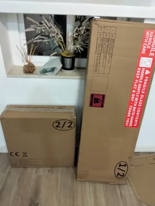 MUEBLE CON CHIMENEA ELÉCTRICA NUEVO