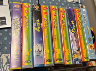 Lotto 9 VHS Pokémon Italiane