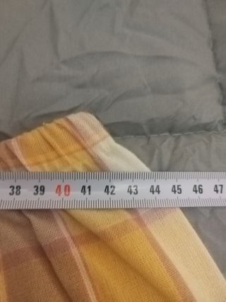 Pijama hombre franela marrón y amarillo PVP 69 €