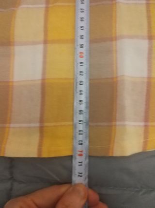 Pijama hombre franela marrón y amarillo PVP 69 €