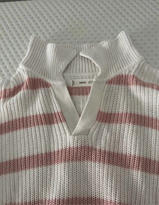 Jersey de rayas rosa y blanco