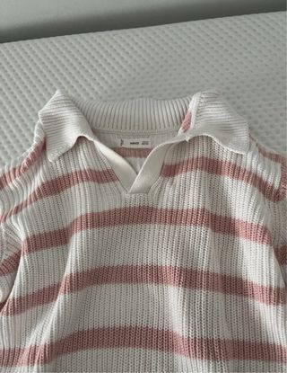 Jersey de rayas rosa y blanco