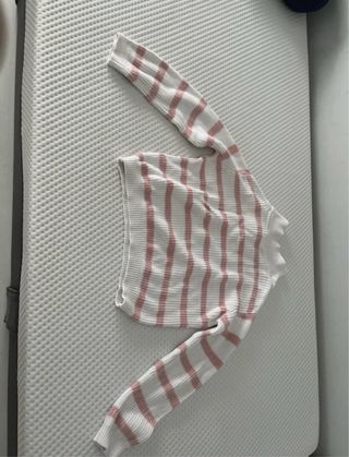 Jersey de rayas rosa y blanco