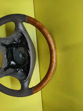 VOLANTE MERCEDES W220 S500 S320 Madera y Cuero