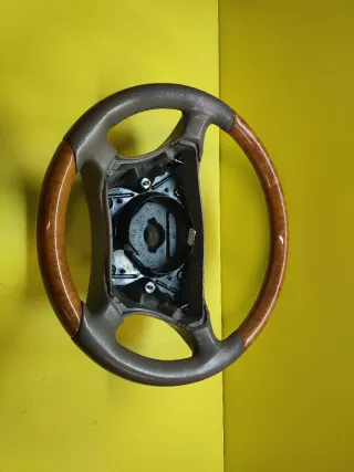 VOLANTE MERCEDES W220 S500 S320 Madera y Cuero