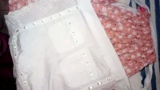 Traje Campesina Niña Blanco y Rosa