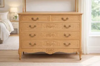 Cómoda Roble Francés Antigua