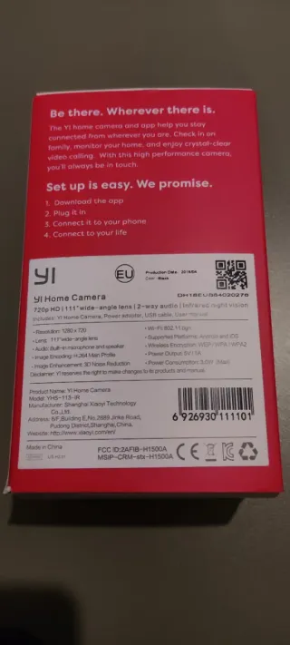 Cámara de vigilancia Yi Home