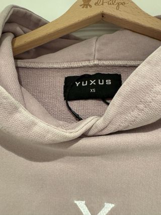 Sudadera Yuxus rosa muy palo . Over .