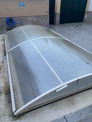 Cubierta Piscina Aluminio y Plástico