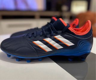 Zapatillas Adidas Futbol Azul Naranja
