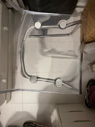 Silla transparente Cromado