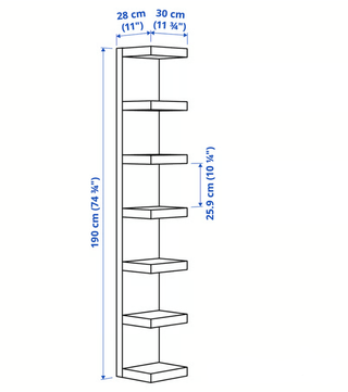 Estantería de pared blanca LACK | IKEA