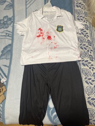 Disfraz Policía Zombie Partilandia Talla M