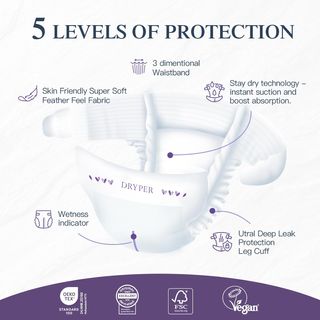 6 Paquetes Pañales Dryper Talla 5 Nuevos