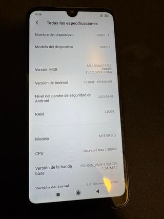 Xiaomi Redmi 7 32GB Negro