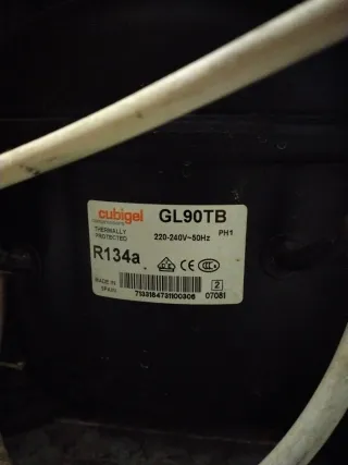 Nevera expositora cristal