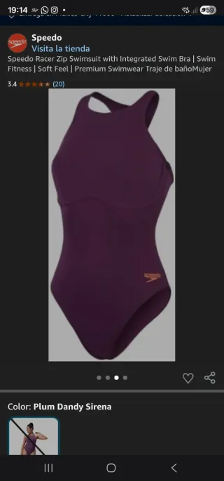 Bañador Speedo Mujer Talla 38 Endurance