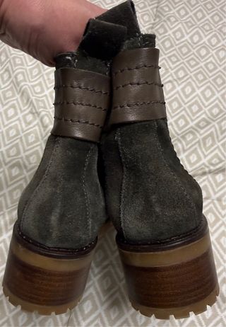 Botín Viguera Mujer Talla 40 Verde Oliva