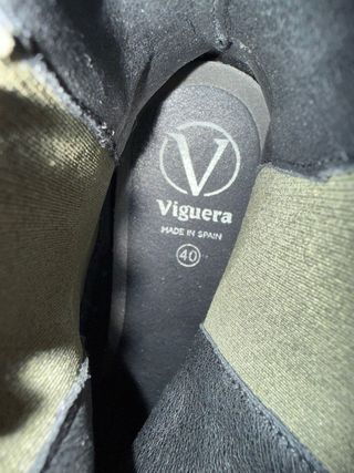 Botín Viguera Mujer Talla 40 Verde Oliva