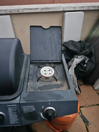 Barbacoa Gas 6 Fuegos + Quemador Lateral