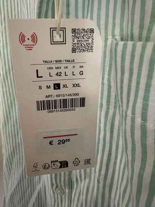 Camisa Zara