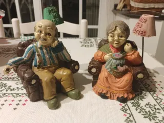 Pareja Abuelos Portagafas