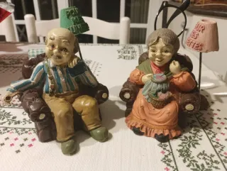 Pareja Abuelos Portagafas