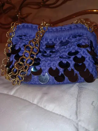 Clutch borsetta molla elegante paiettata