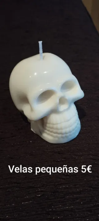 Vela artesanal calavera