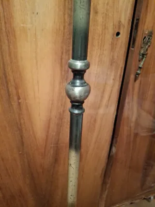 Pie de lámpara vintage metal