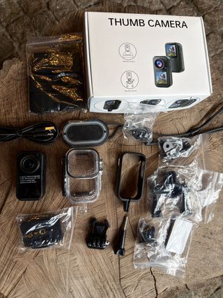 Câmera de Ação Compacta Thumb Action Cam Dual