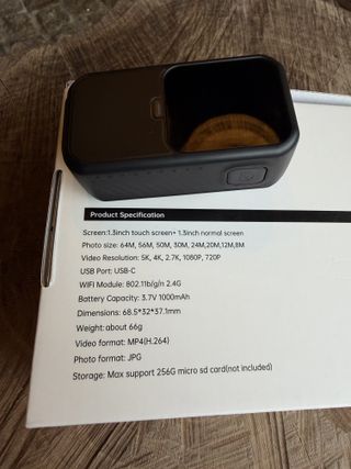 Câmera de Ação Compacta Thumb Action Cam Dual