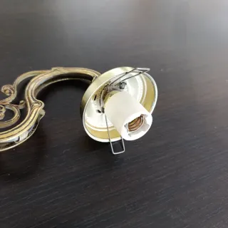 Aplique pared vintage dorado