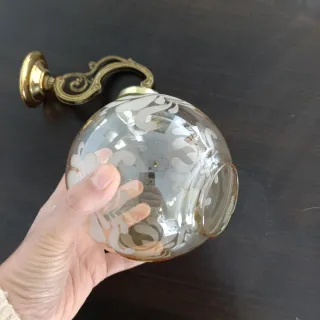 Aplique pared vintage dorado