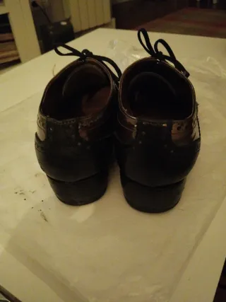 Zapatos swing dorados y negros talla 38