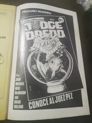 comic Juez Dredd