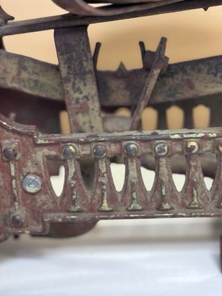 Balanza de peso antigua de hierro 5 kg