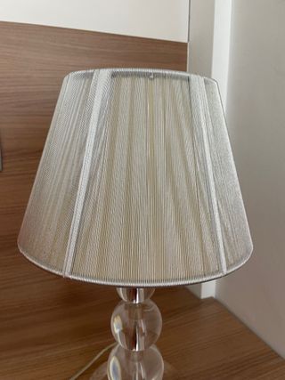 Pantallas de lámpara plateadas