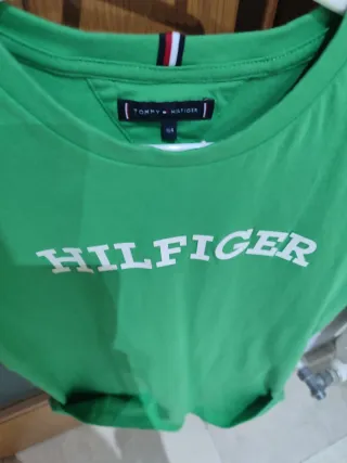 Camiseta Tommy Hilfiger verde niño