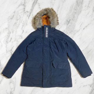 Giubbotto Napapijri nero con Cappuccio in pellicci