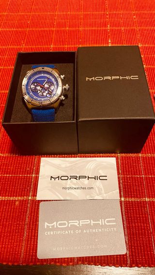 Reloj Morphic Cronógrafo Azul y Plateado